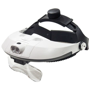 Бинокулярная лупа Magnifier 81001-H LED 1x-6x, бинокулярные очки, бинокуляр