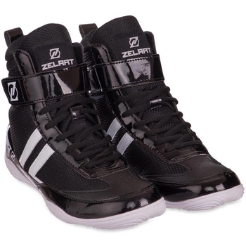 Обувь для Бокса Боксерки замшевые Zelart Boxing BO-2301 Black-White
