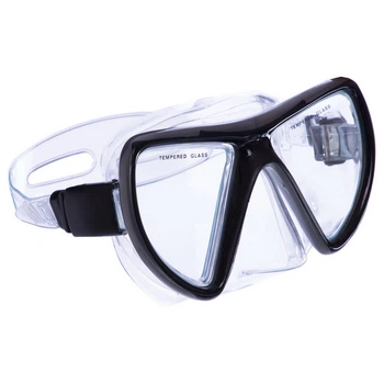 Маска для плавания c термостеклом Legend Sprinter M269-PVC Black-Grey
