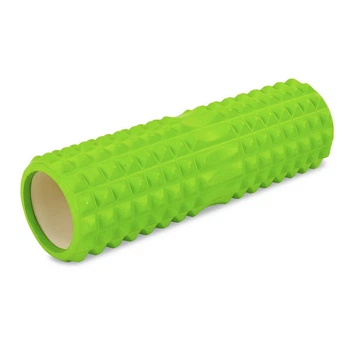 Масажний ролик для рук і ніг ролер Grid Combi Roller Zelart 45x14 см FI-6674 Green