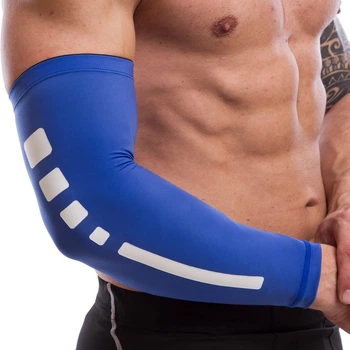 Налокотник спортивный компрессионный для локтевого сустава Zelart My Fit 1498 размер L Blue