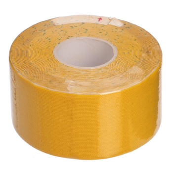 Кінезіо тейп пластир Kinesio Tape SP-Sport 5504-2,5 ширина 2,5см довжина 5м Yellow