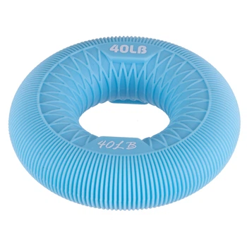 Эспандер кистевой силиконовый кольцо Zelart Jello 2526 нагрузка 40LB Light Blue