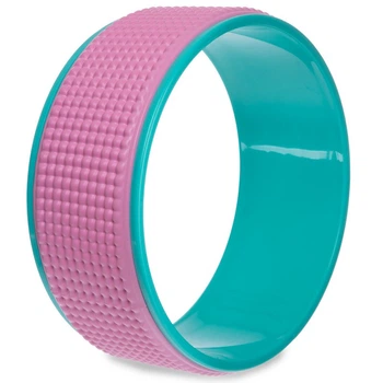 Колесо для йоги масажне кільце для йоги Zelart Fit Wheel Yoga 2429 Pink-Mint