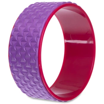 Колесо для йоги масажне кільце для йоги Zelart Fit Wheel Yoga 2437 Purple-Pink