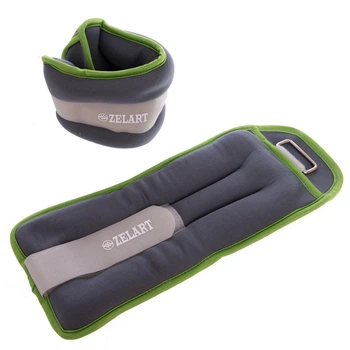 Утяжелители для рук и ног Zelart Sport FI-5733-3 2 шт по 1.5 кг Grey-Green