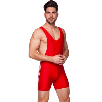 Трико для борьбы борцовское трико Zelart 3536 размер XL (50-52) Red