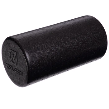 Массажный ролик роллер гладкий Foam Roller Zelart Fit 3586-30 размер 30x15 см Black