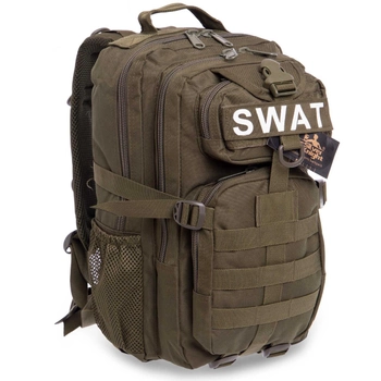 Рюкзак тактичний патрульний рейдовий Silver Knight SWAT-3P 35 літрів Olive
