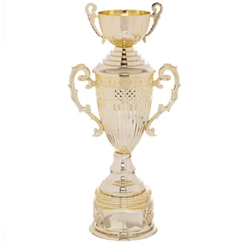 Кубок спортивный с ручками и крышкой приз спортивный SP-Sport 4127C высота 41 см Gold