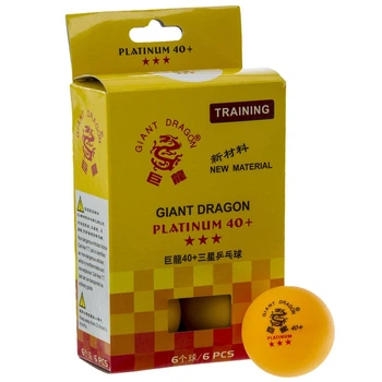 Набор мячей для настольного тенниса Giant Dragon 3 Star 6560 6 мячей в комплекте Orange