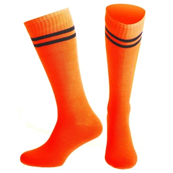 Гетры футбольные мужские Zelart Pro Action 120 размер 40-45 Orange-Black