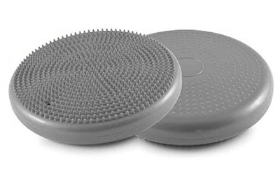 Балансировочная массажная подушка BALANCE CUSHION 4272 серая (балансировочный диск для баланса и массажа)