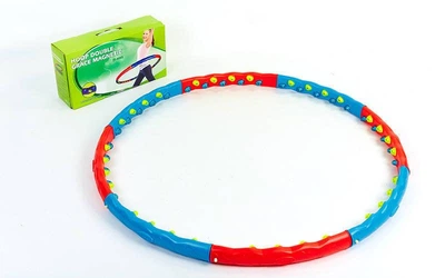 Обруч массажный хула хуп Hula Hoop MAGNETIC SP-Planeta Sport 6003 диаметр 98 см Blue-Red