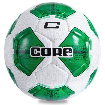 Мяч футбольный ламинированный Core №5 COMPETITION PLUS 005 White-Green