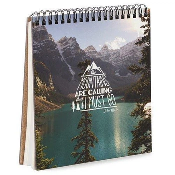 Блокнот Sketchbook The mountains are calling and must go квадратный 16,7х18 см (BDK_17A070)