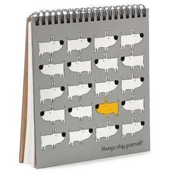 Блокнот Sketchbook Always stay yourself квадратный 16,7х18 см (BDK_DOG003)