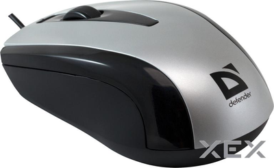 Мышь Defender Optimum MM-140 USB S (серебро),USB 2кн+1кл-кн. (MM-140 USB Silver)
