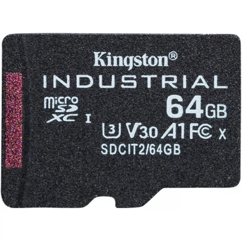 Карта памяти Kingston 64GB microSDXC class 10 UHS-I V30 A1 (SDCIT2/64GBSP)