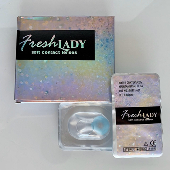 Линзы цветные GMP Fresh lady голубые Azue (A-0009)