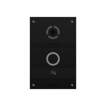 Виклична IP-відеопанель Bas-IP AV-08FBL black з розпізнаванням облич і зчитувачем UKEY