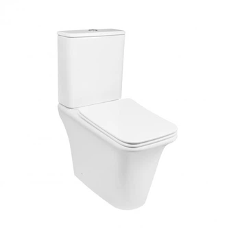 Унитаз-компакт QTAP Kalao Rimless QT08221213AW c бачком и сиденьем Soft Close дюропласт