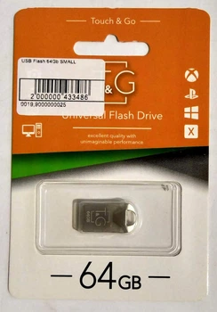 USB Flash накопитель (флешка) "T&G" 64Gb Silver