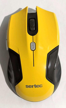 Мышка "Sertec" SW-2221 Yellow (беспроводная)