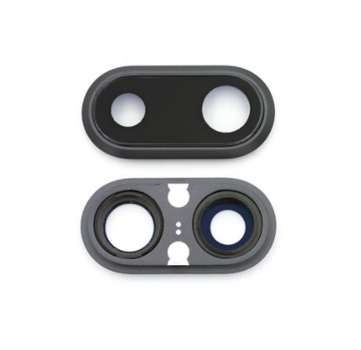 Стекло камеры (Camera glass) для Apple iPhone 8 Plus with frame Black