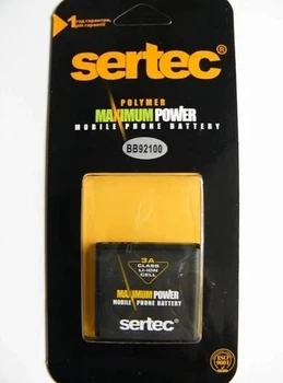 Аккумулятор "Sertec" BB92100 для HTC Touch HD mini / Aria / Gratia / Phot / T5555 / A6380 (1200 mAh)