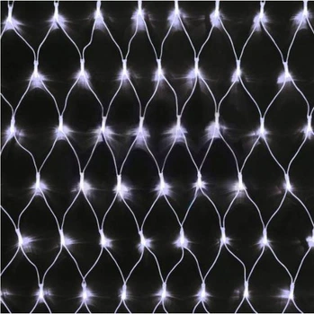 Гирлянда сетка (Net-light) 260 LED (белый кабель) БЕЛАЯ (2,5*0,6м)