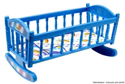 Кроватка для куклы Барби S0013 качалка S0013(Blue)