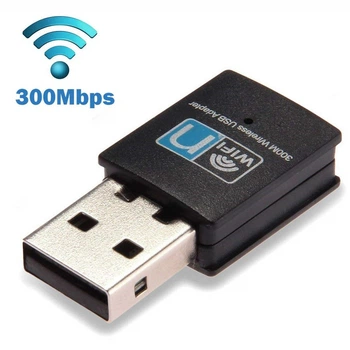 Беспроводной мини Адаптер Wi-Fi USB 802.11N 300 Mbps RTL8192EU