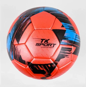 Мяч футбольный TK Sport №5 370 грамм Красно-черный (C 44449/1)