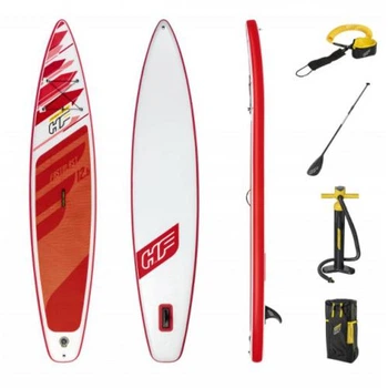 Надувна дошка для серфінгу (SUP-борд) Hydro Force Fastblast 12.6′ BestWay 65343 (15*76*381 см., весло, ліш, насос, сумка, до 120 кг.)