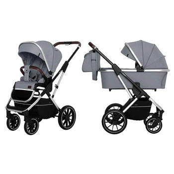 Коляска универсальная CARRELLO Aurora CRL-6505 (2in1) Silver Grey +дождевик