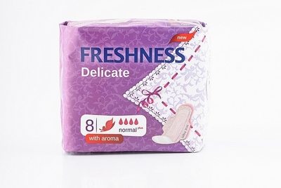 Гігієнічні прокладкиFRESHNESS Delicate SOFT Normal 8шт (4820164700235)
