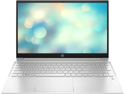 Ноутбук HP Pavilion 15-eg0048ua (424C9EA); 15.6" FullHD (1920x1080) IPS LED глянцевый антибликовый / Intel Pentium 7505 (2.0 - 3.5 ГГц) / RAM 8 ГБ / SSD 256 ГБ / Intel UHD Graphics / нет ОП / Wi-Fi / BT / веб-камера / DOS / 1.75 кг / серебристый / подсвет