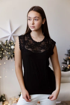 Майка женская черная 2XL Ozkan 1430