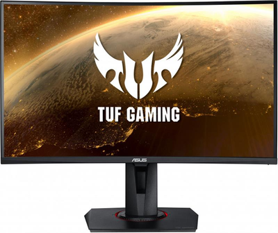 Монитор ASUS 27" VG27VQ VA Black Curved; 1920х1080 (165 Гц), 1 мс, 400 кд/м2, HDMI, DisplayPort, DVI, динамики 2х2 Вт