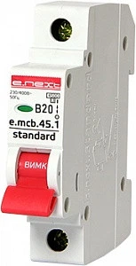 Автоматический выключатель 1П 20А В E.NEXT e.mcb.stand.45.1.В20 s001009