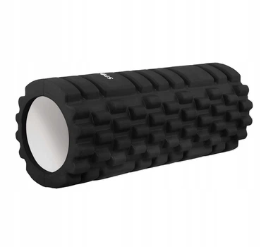 Валик массажный (ролик, роллер) Springos 33 x 14 см FR0013 Black (1660401915)