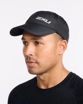 Кепка Бейсболка для бега 2XU, Run Cap, черный