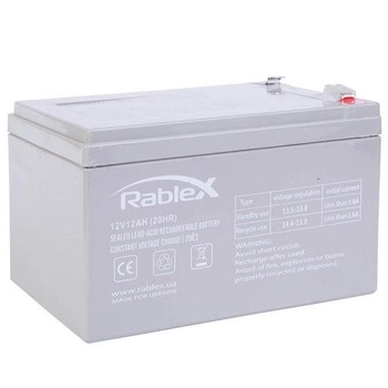 Аккумулятор свинцово-кислотный RABLEX 6FM12 12V/12Ah