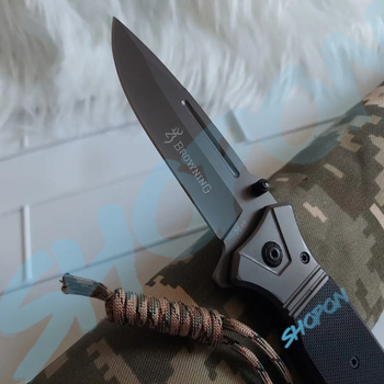 Нож тактический, складной нож карманный для рыблки, охоты, Bounce DS-2920, черный