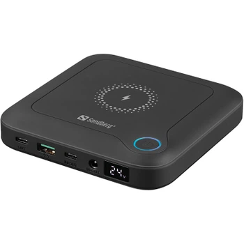 Батарея універсальна Sandberg 24000mAh/88.8Wh для ноутбука, PD/60W, DC/84W, USB/22W, Wireless/10W (420-57 / PB930197)