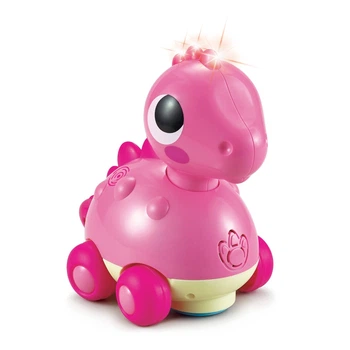 Музыкальная игрушка каталка динозавр Hola Toys Хуаянгозавр свет, звук, сенсорные кнопки (6110)