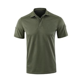 Чоловіча тактична футболка з коротким рукавом Lesko A817 Green розмір S формений