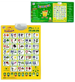 Детский обучающий плакат Play Smart "Букварик" (7031)