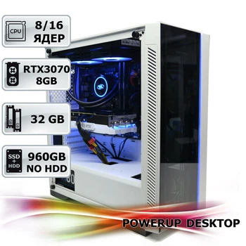 Рабочая станция PowerUp Desktop #46 Core i9 11900K/32 GB/SSD 960 GB/GeForce RTX 3070 8GB